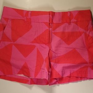 Loft Riviera Shorts Linen/Cotton Pink Red B5